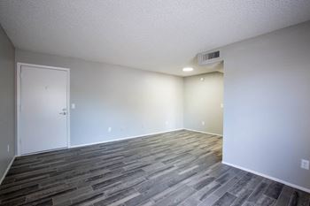 the living room of our studio apartment at The Vintage Apartments, Tucson, SC 85710